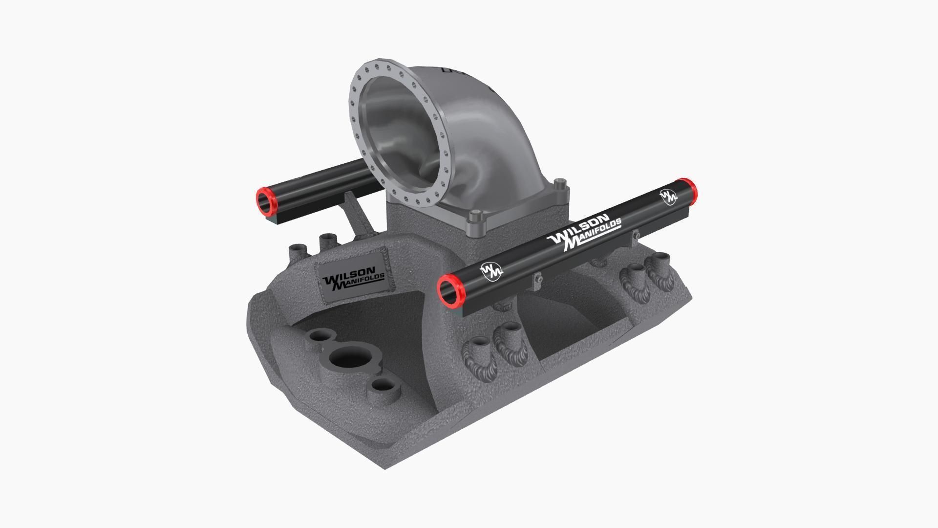 Wilson ProFiler intake manifold Low-poly 3D model_2