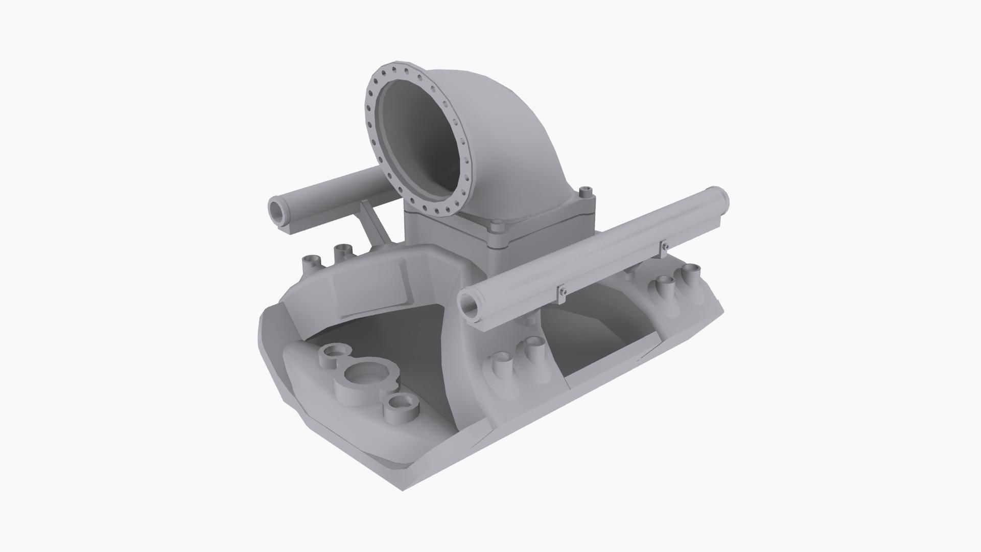 Wilson ProFiler intake manifold Low-poly 3D model_9