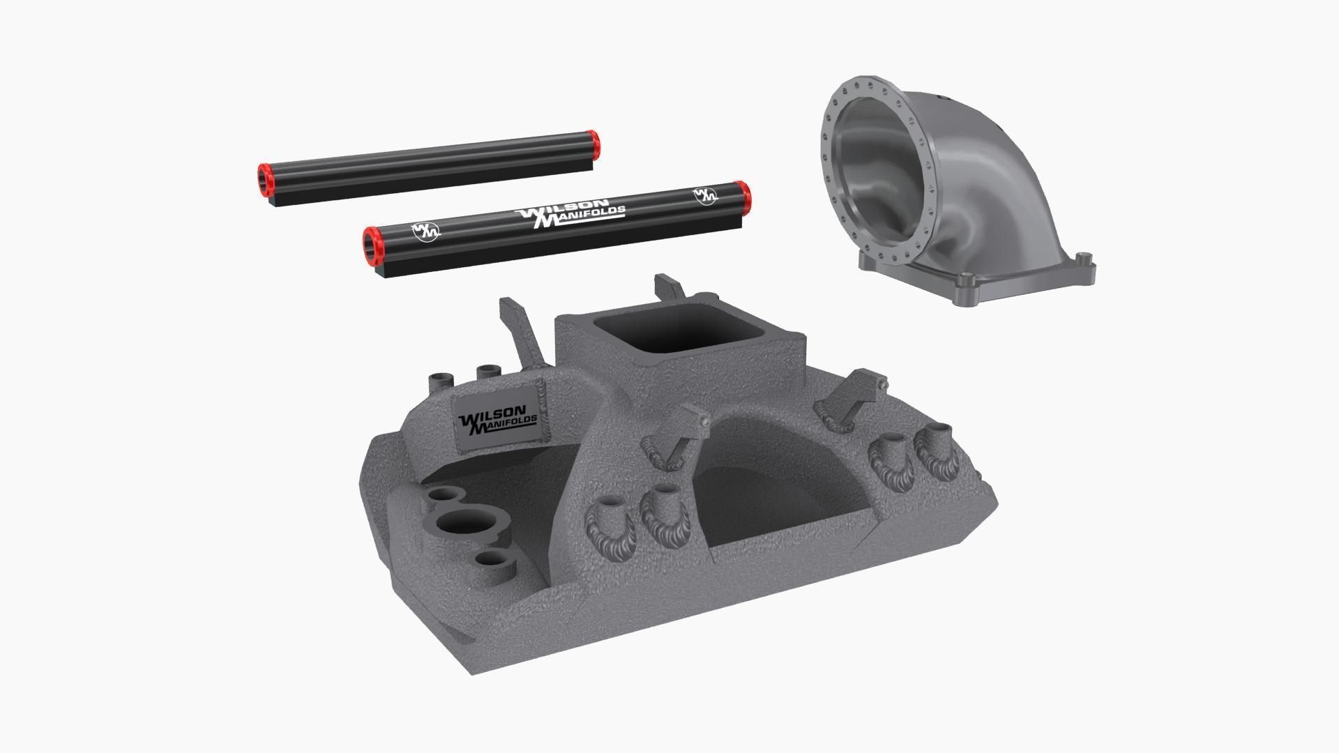 Wilson ProFiler intake manifold Low-poly 3D model_6