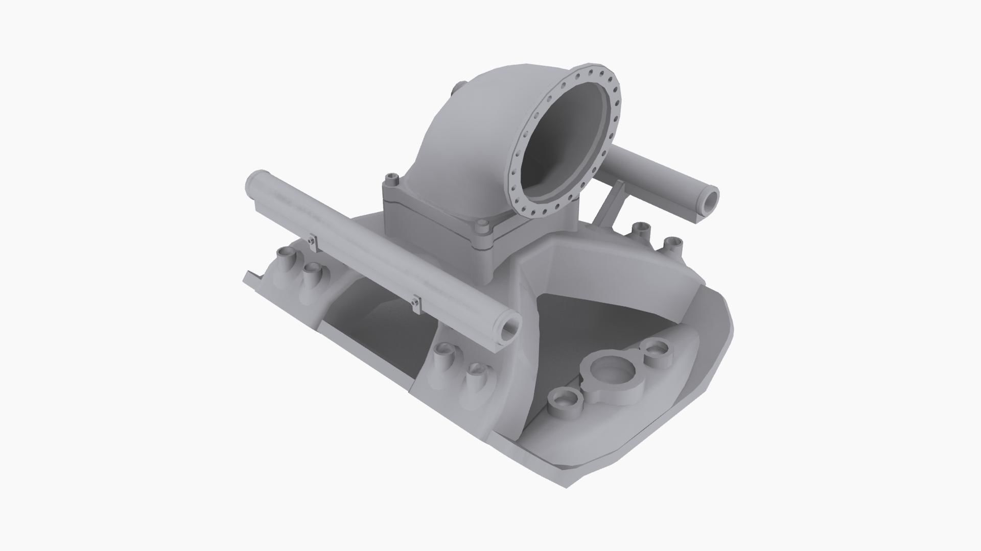 Wilson ProFiler intake manifold Low-poly 3D model_7