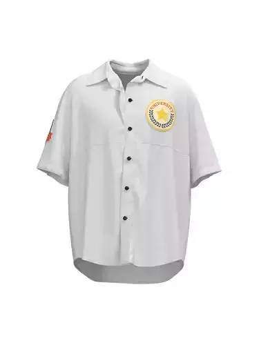 Male oversized shirt 3D model