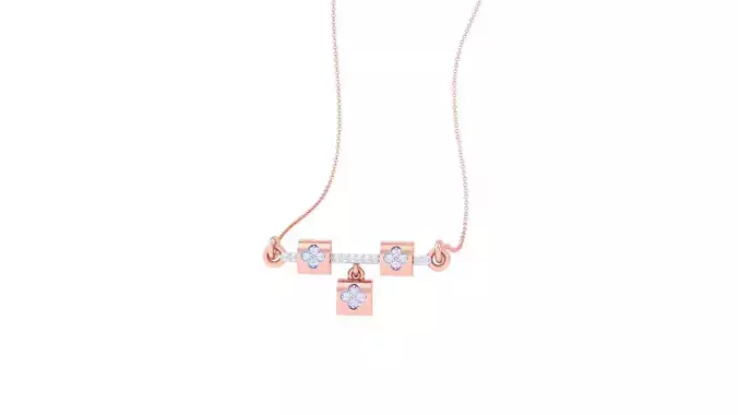Light Weight Diamond Necklace renders 3dm stl details 