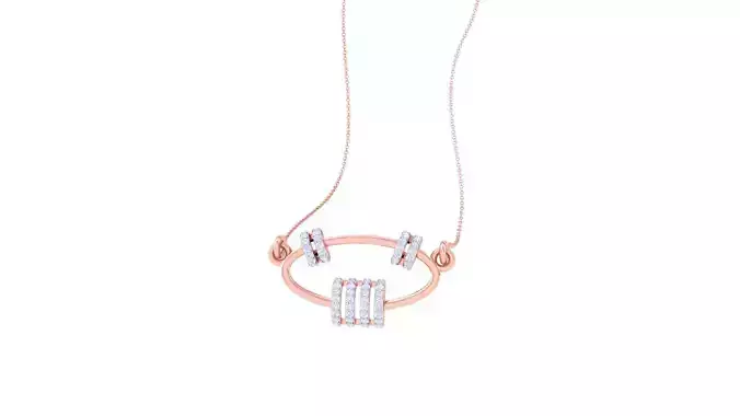 Light Weight Wire Diamond Necklace renders 3dm stl details 