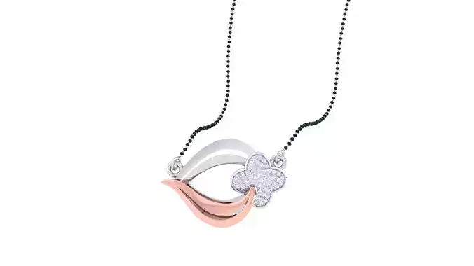 Flower Light Weight Diamond Necklace renders 3dm stl details 