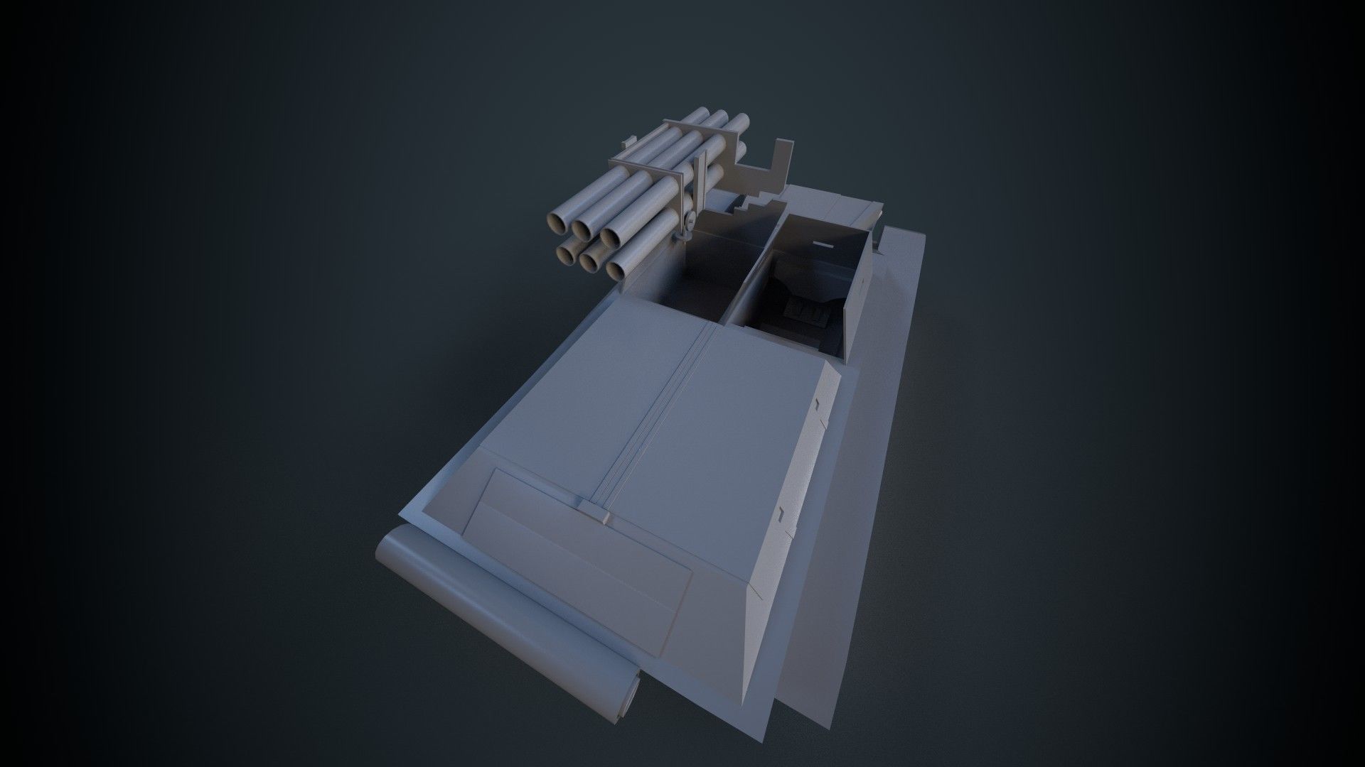 sdkfz301 Borgward IV panzerjager Wanze Tank destroyer Low-poly 3D model_6