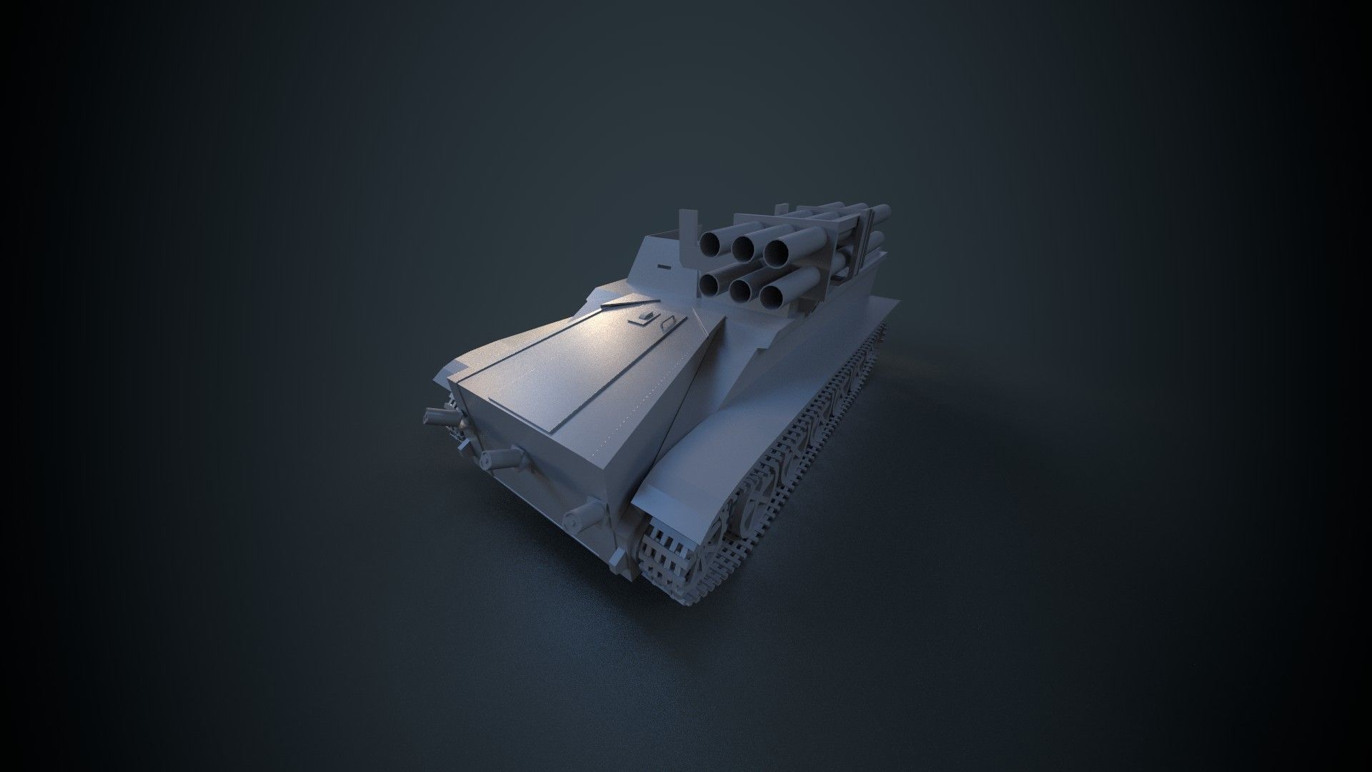 sdkfz301 Borgward IV panzerjager Wanze Tank destroyer Low-poly 3D model_1