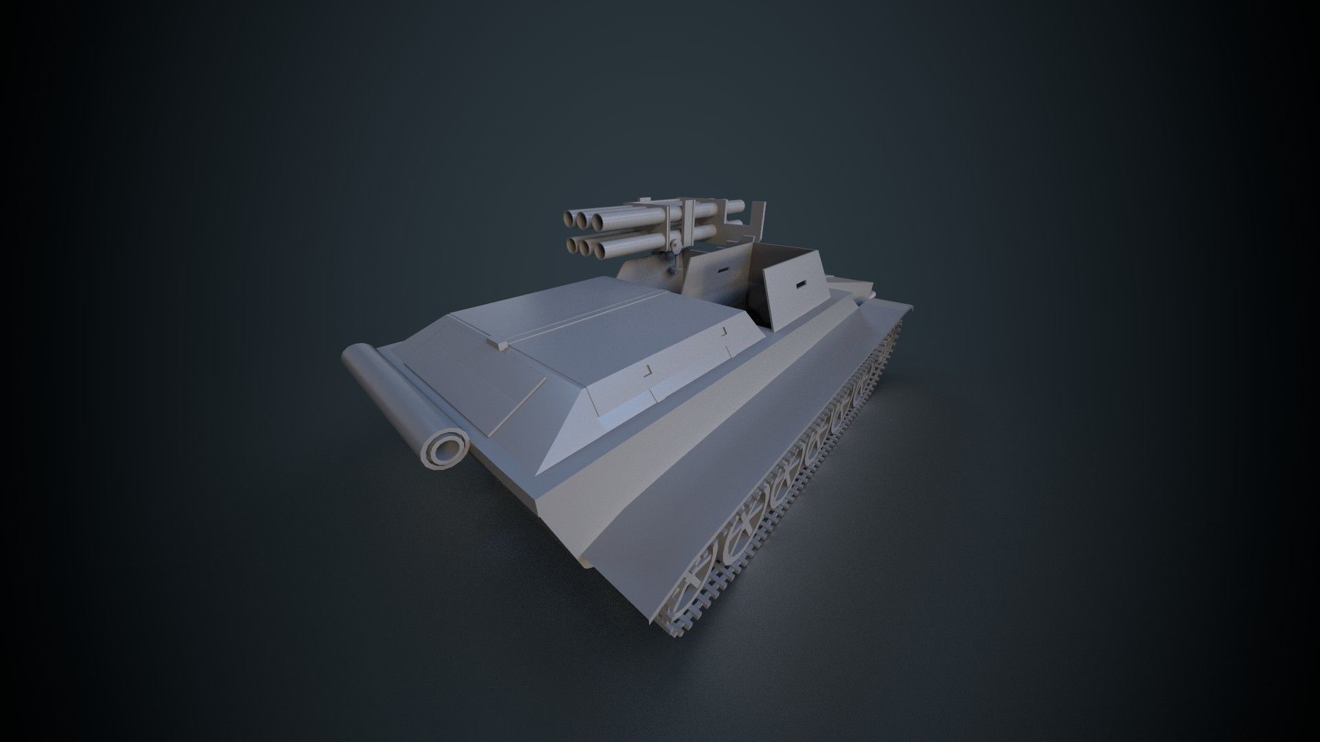 sdkfz301 Borgward IV panzerjager Wanze Tank destroyer Low-poly 3D model_4