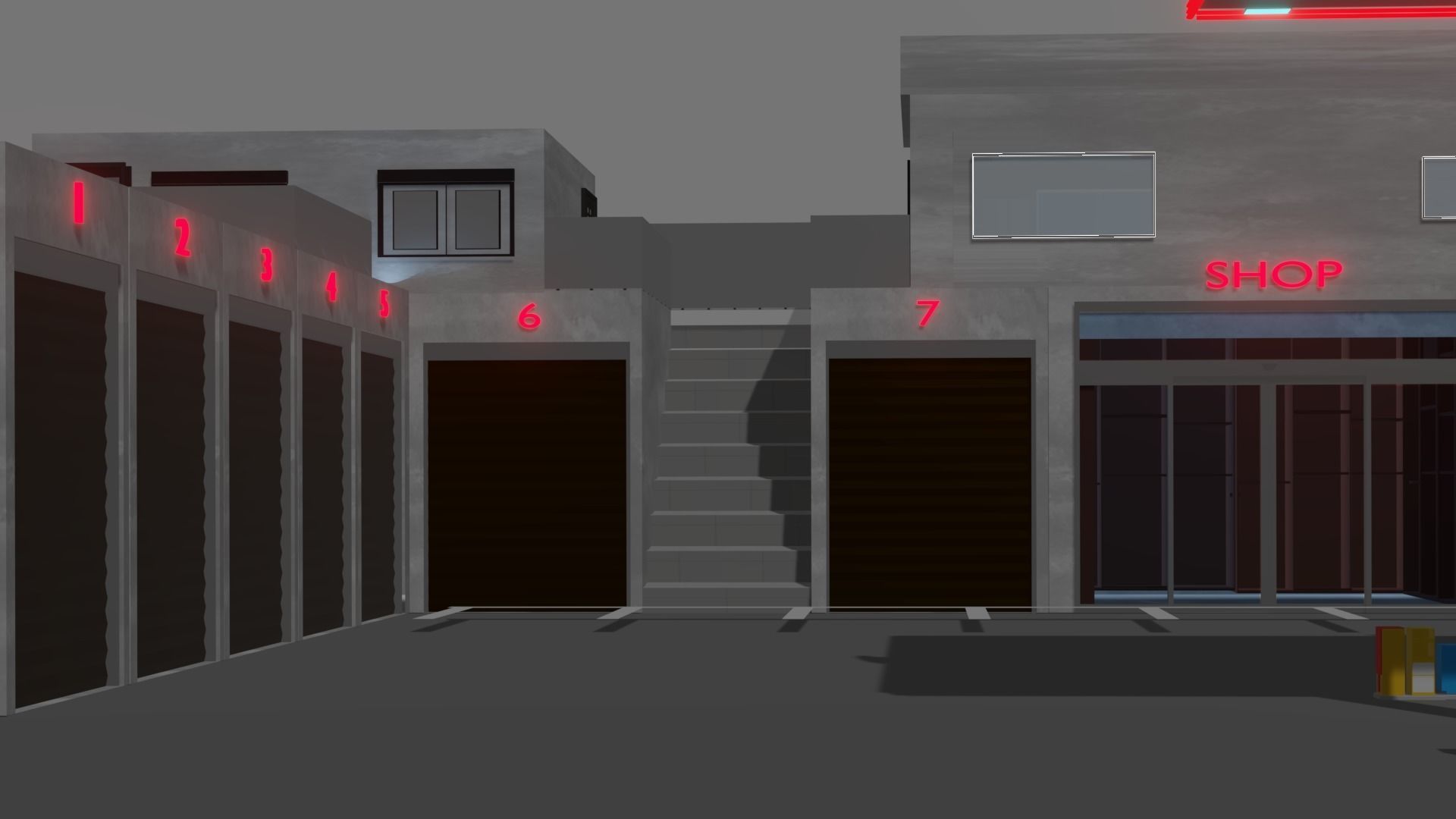 gas station  3D model_11