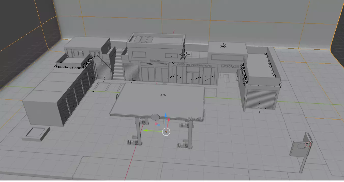 gas station  3D model_0