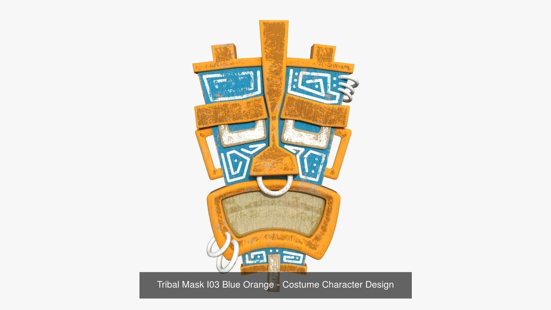10 Tribal Masks AJ Collection - Costume Character Design _9