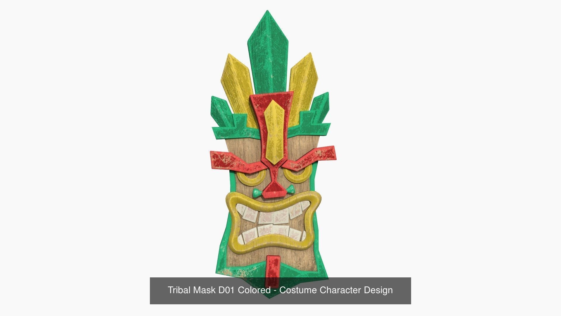 10 Tribal Masks AJ Collection - Costume Character Design _4