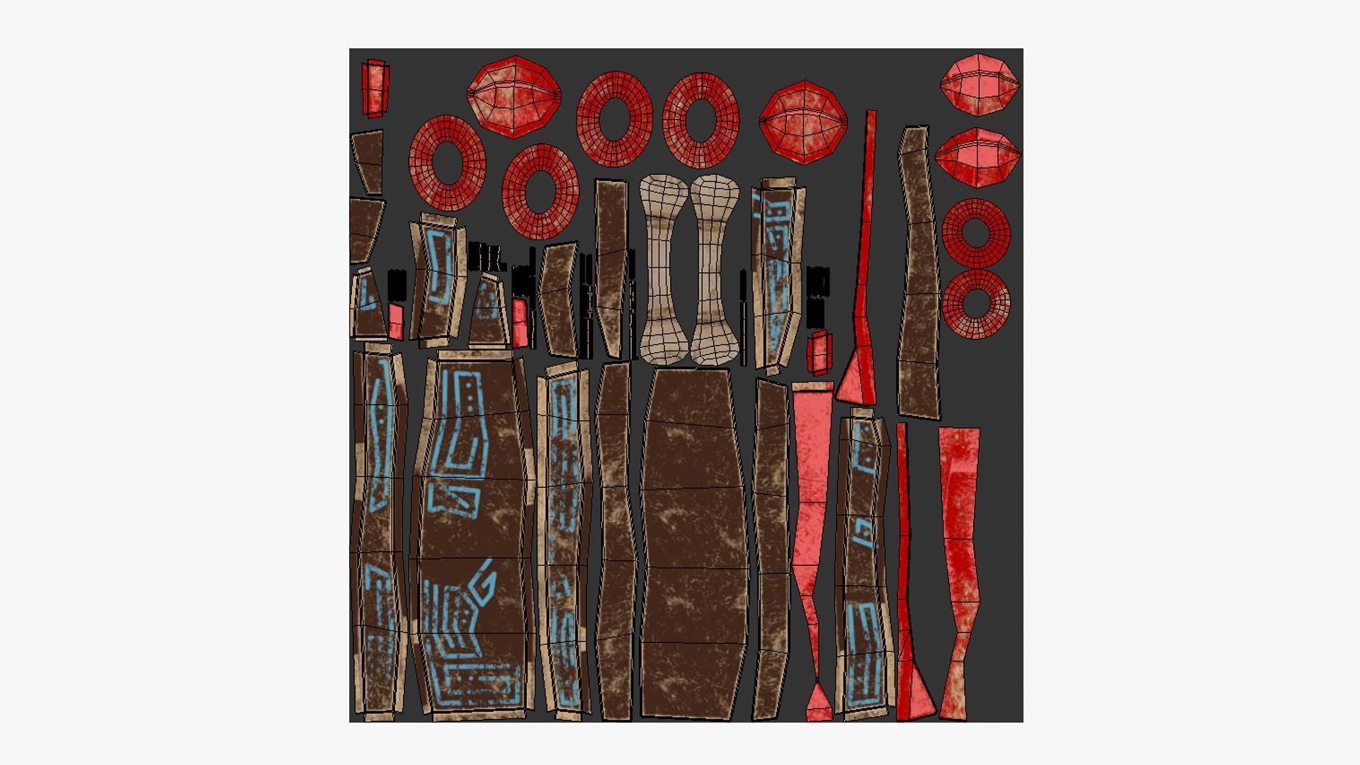 10 Tribal Masks AJ Collection - Costume Character Design _93