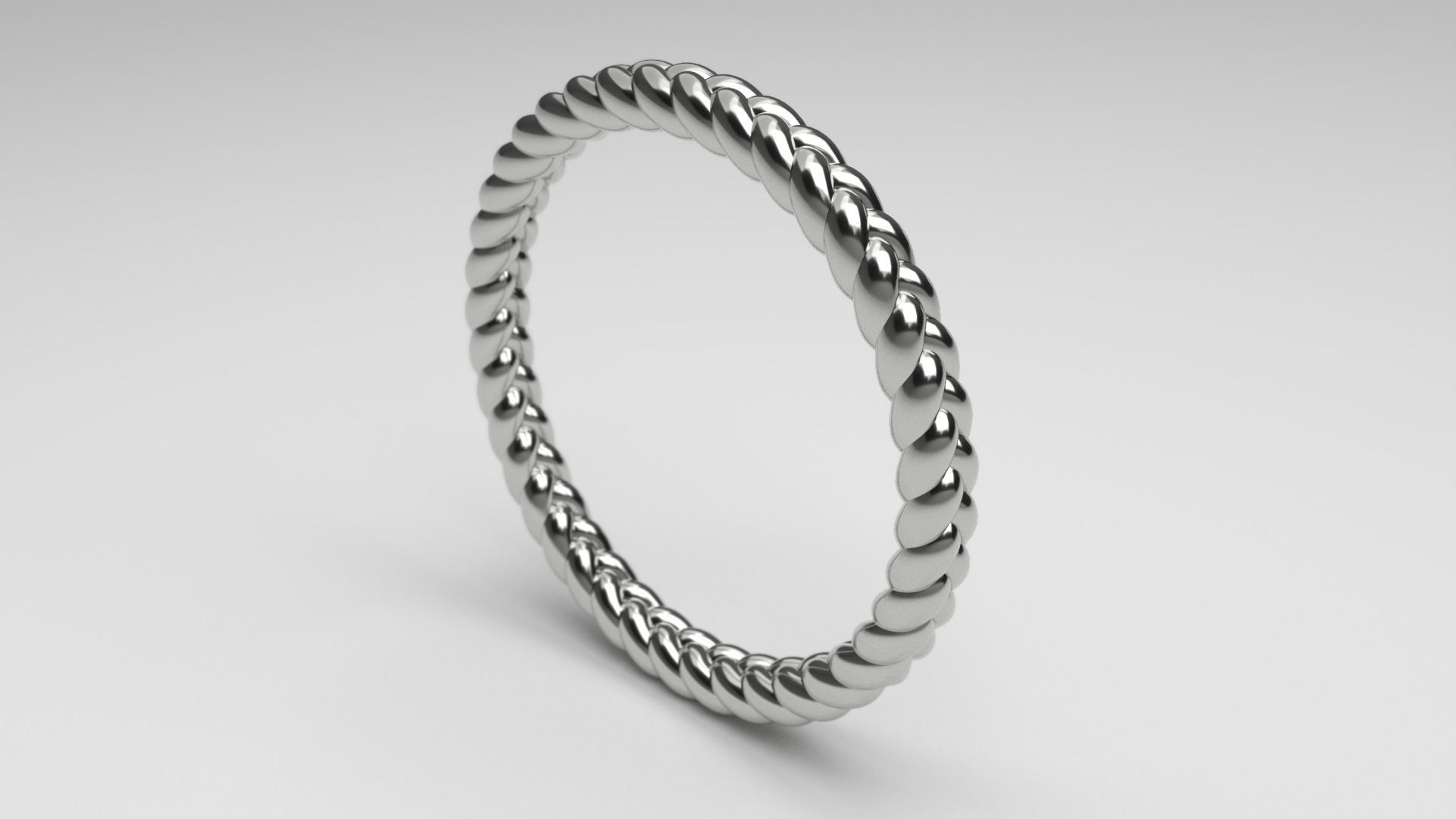Braided Rings US Sizes 5-9 3D print model_2