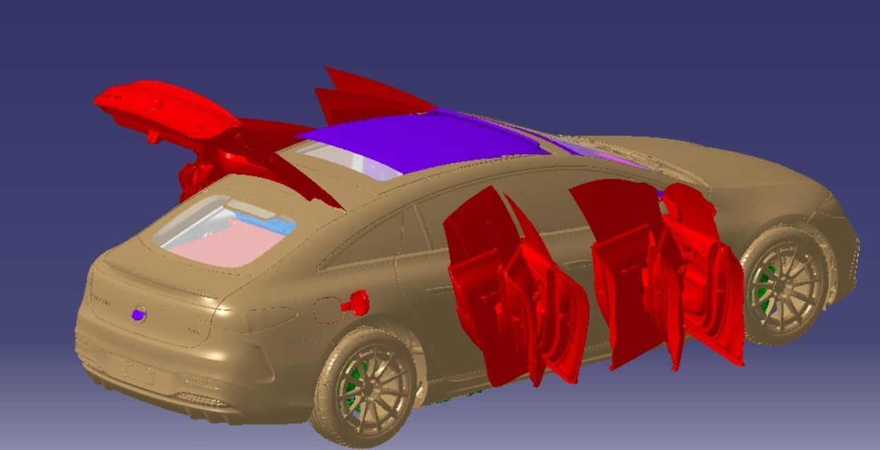 Mercedes EQS 580 4MATIC AMG Line 2021 Vehicle 3d scan model  3D model_4