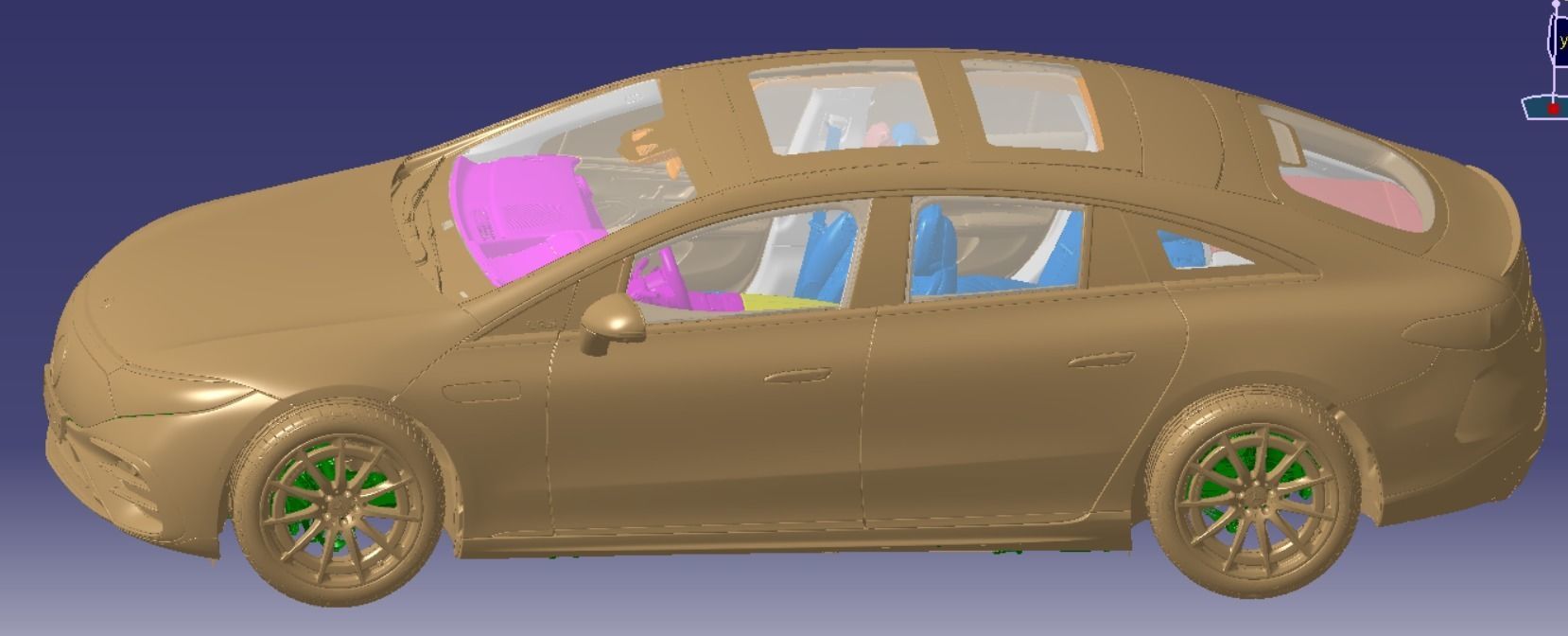 Mercedes EQS 580 4MATIC AMG Line 2021 Vehicle 3d scan model  3D model_2