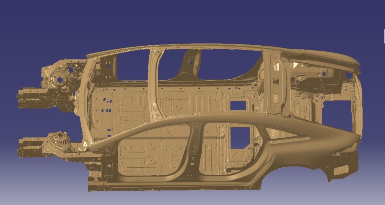 Mercedes EQS 580 4MATIC AMG Line 2021 Vehicle 3d scan model  3D model_10