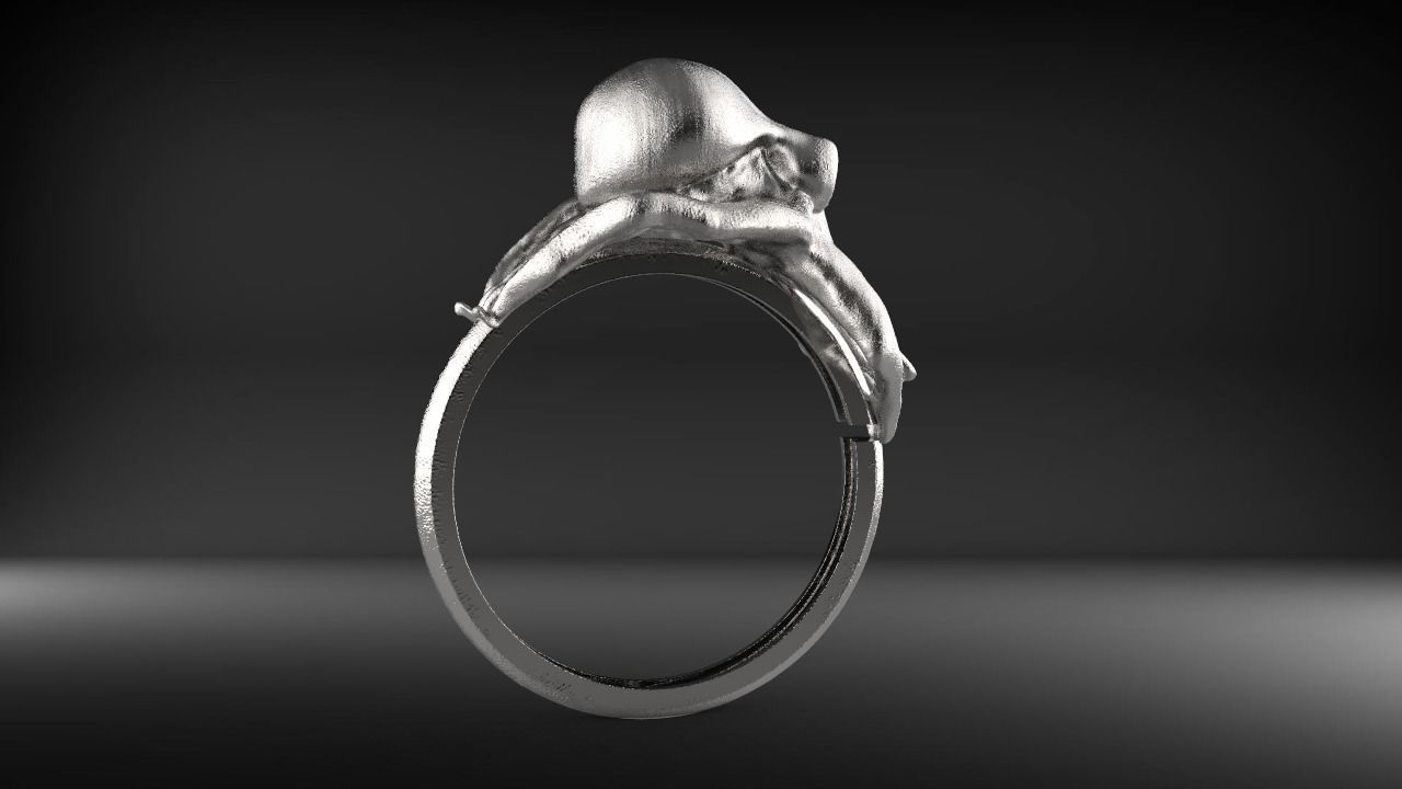 Octopus Ring 3D print model_7