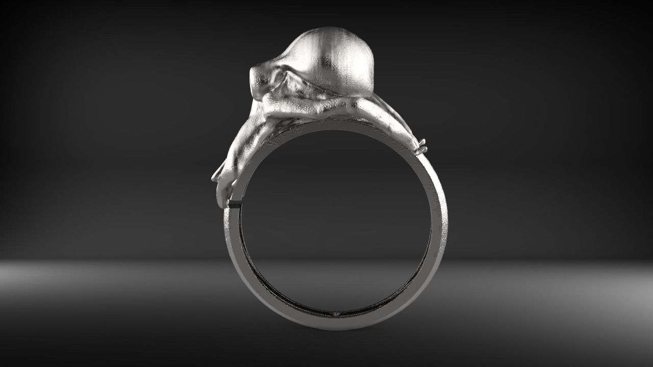Octopus Ring 3D print model_4