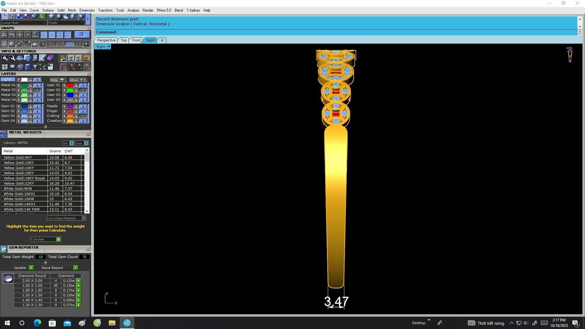 7088 Fengshui Diamond Chinese Money Coins Bangle Bracelets 3D print model_7