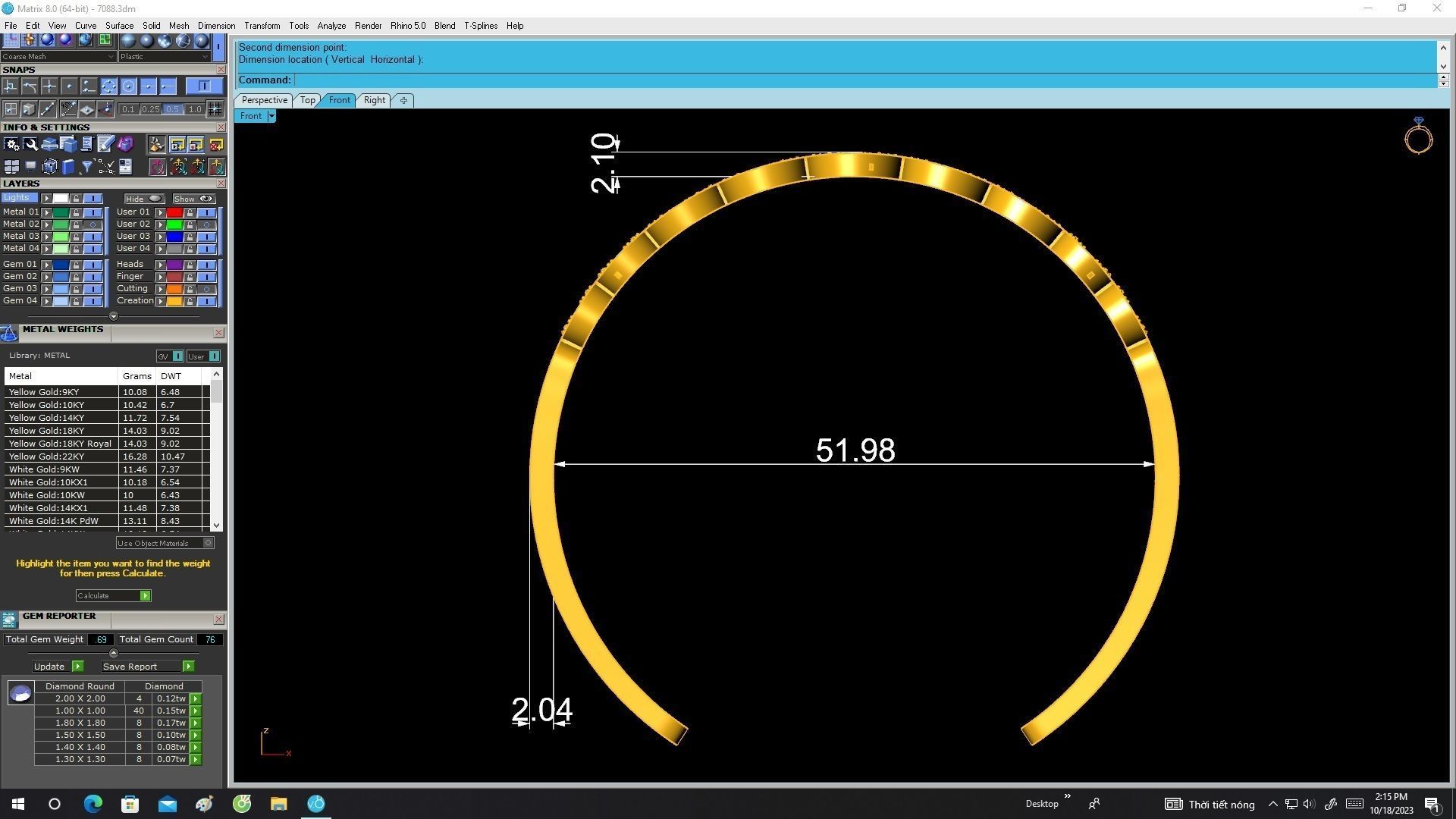 7088 Fengshui Diamond Chinese Money Coins Bangle Bracelets 3D print model_6