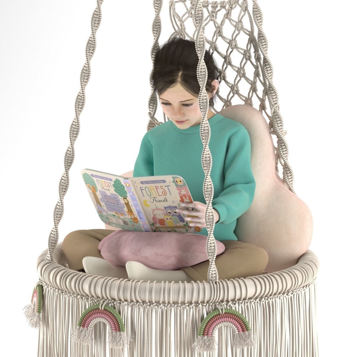 Swing set 02 3D model_2