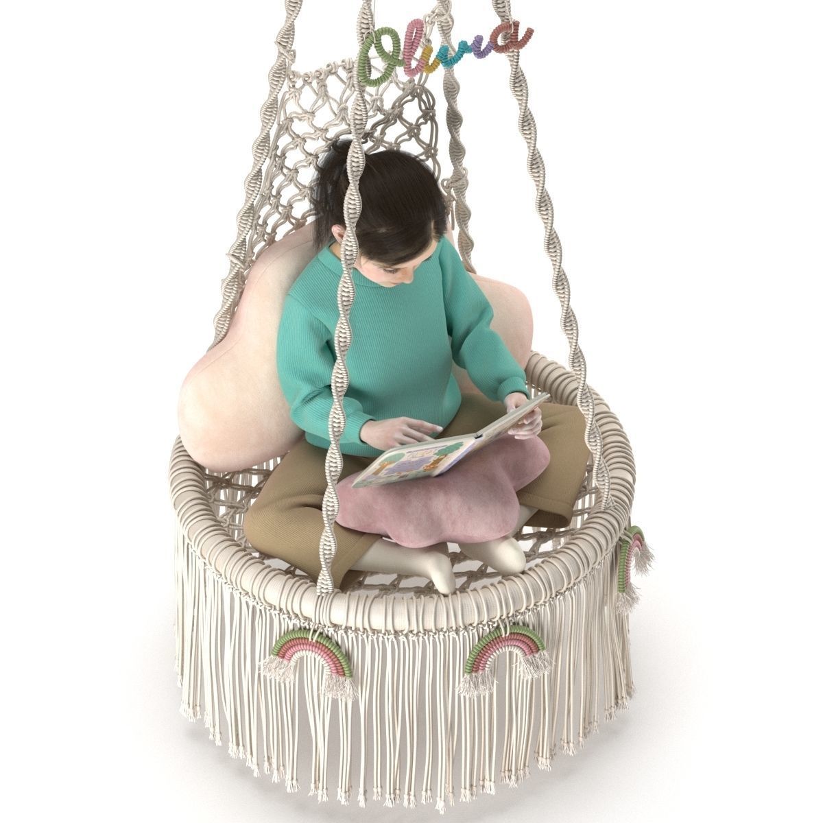 Swing set 02 3D model_4
