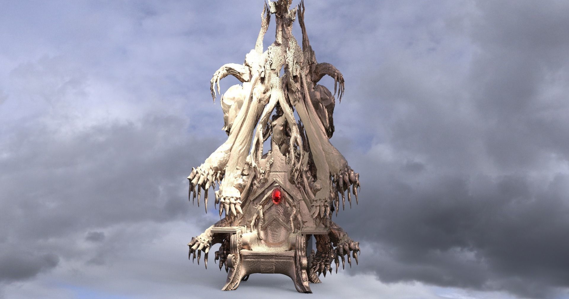 Dead Tree Underearth throne  3D model_1