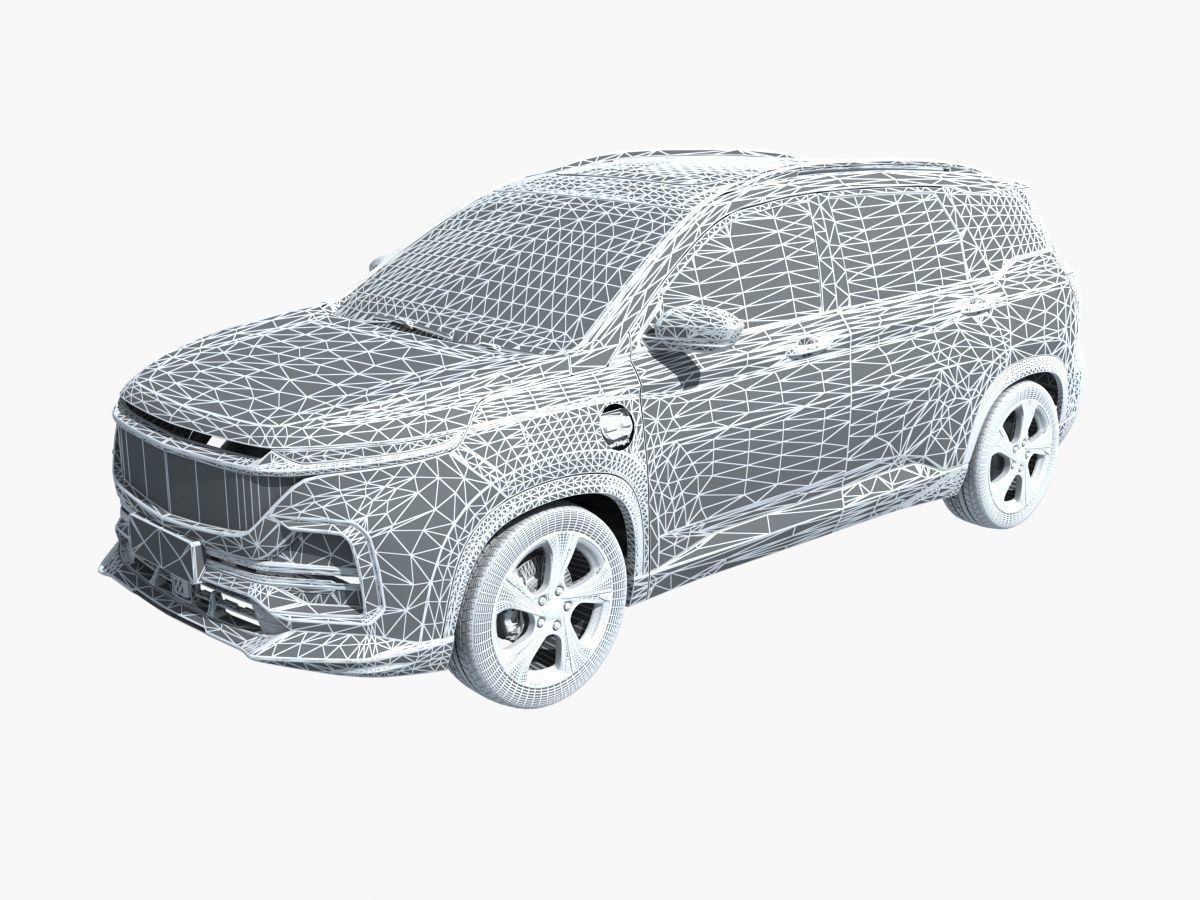 Electric SUV Chassis X-Ray 3D model_6