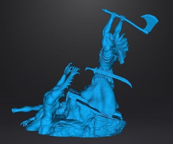 DEALER OF DEATH FIGURE STATUE DIORAMA MODEL FANTASY COLLECTIBLE 3D print model_11