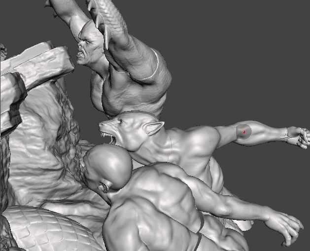 DEALER OF DEATH FIGURE STATUE DIORAMA MODEL FANTASY COLLECTIBLE 3D print model_7