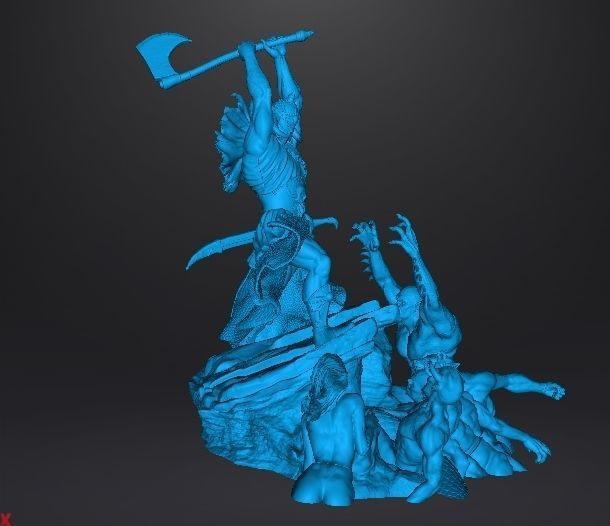 DEALER OF DEATH FIGURE STATUE DIORAMA MODEL FANTASY COLLECTIBLE 3D print model_14