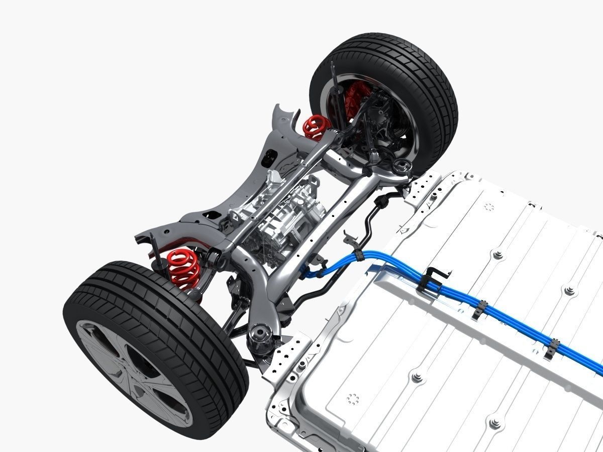Electric Car Chassis X-Ray and SUV Chassis X-Ray 3D model_23