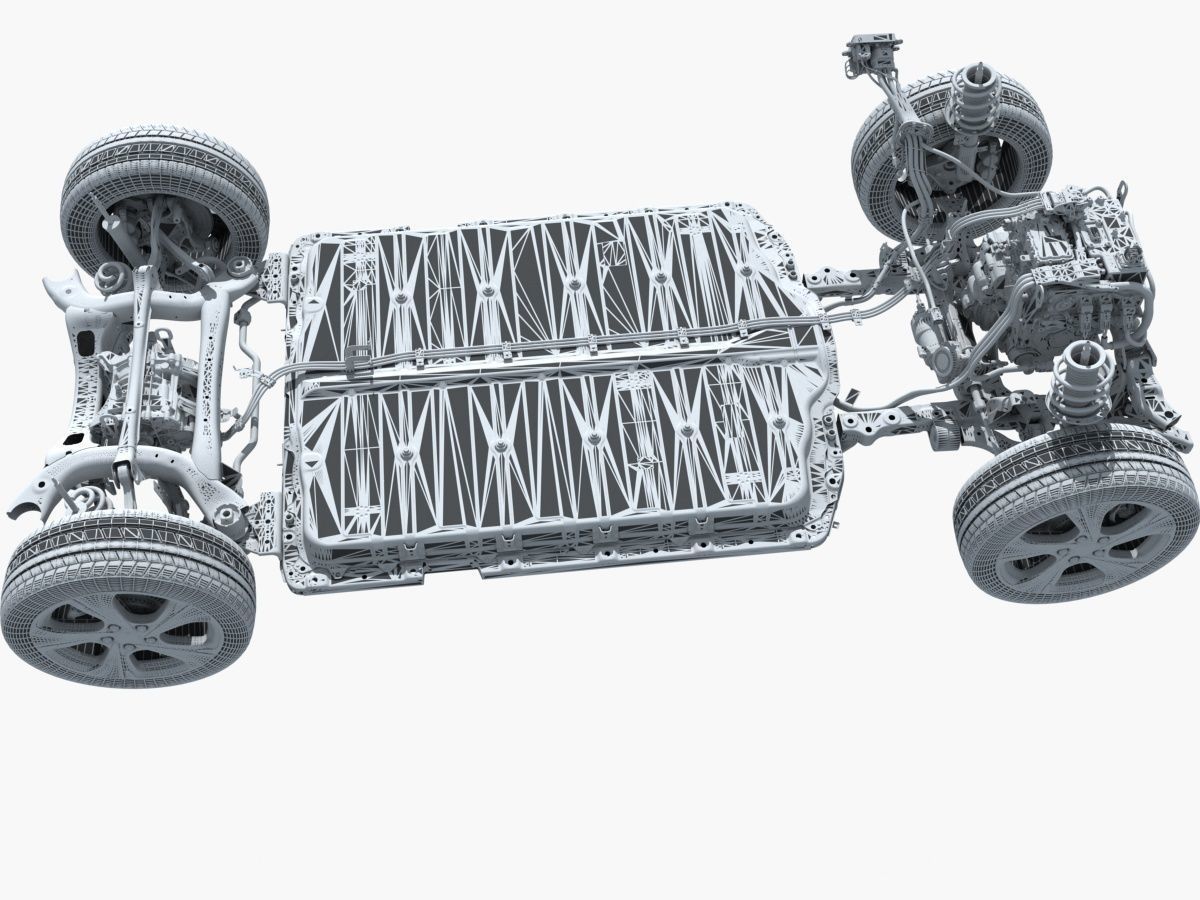 Electric Car Chassis X-Ray and SUV Chassis X-Ray 3D model_29