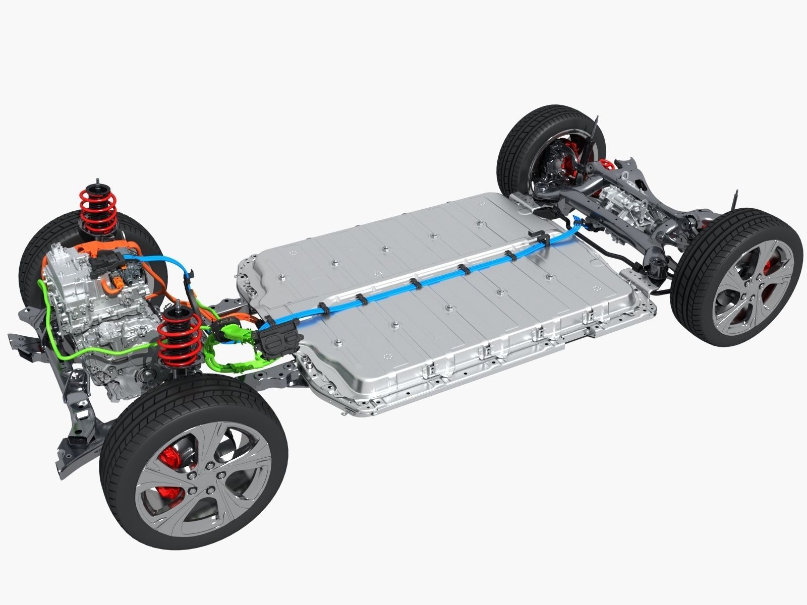 Electric Car Chassis X-Ray and SUV Chassis X-Ray 3D model_17