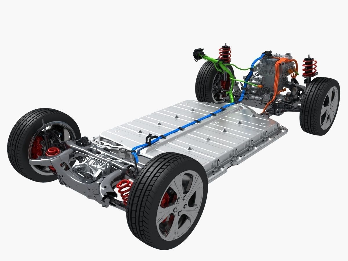 Electric Car Chassis X-Ray and SUV Chassis X-Ray 3D model_21