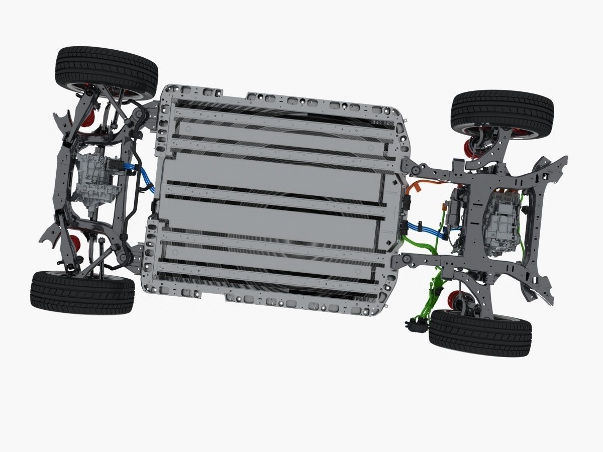 Electric Car Chassis X-Ray and SUV Chassis X-Ray 3D model_28
