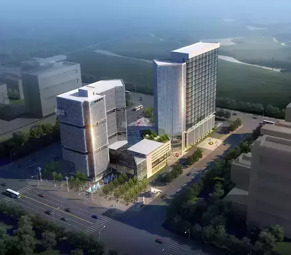 SU model of Huayuan headquarters office building 3D model