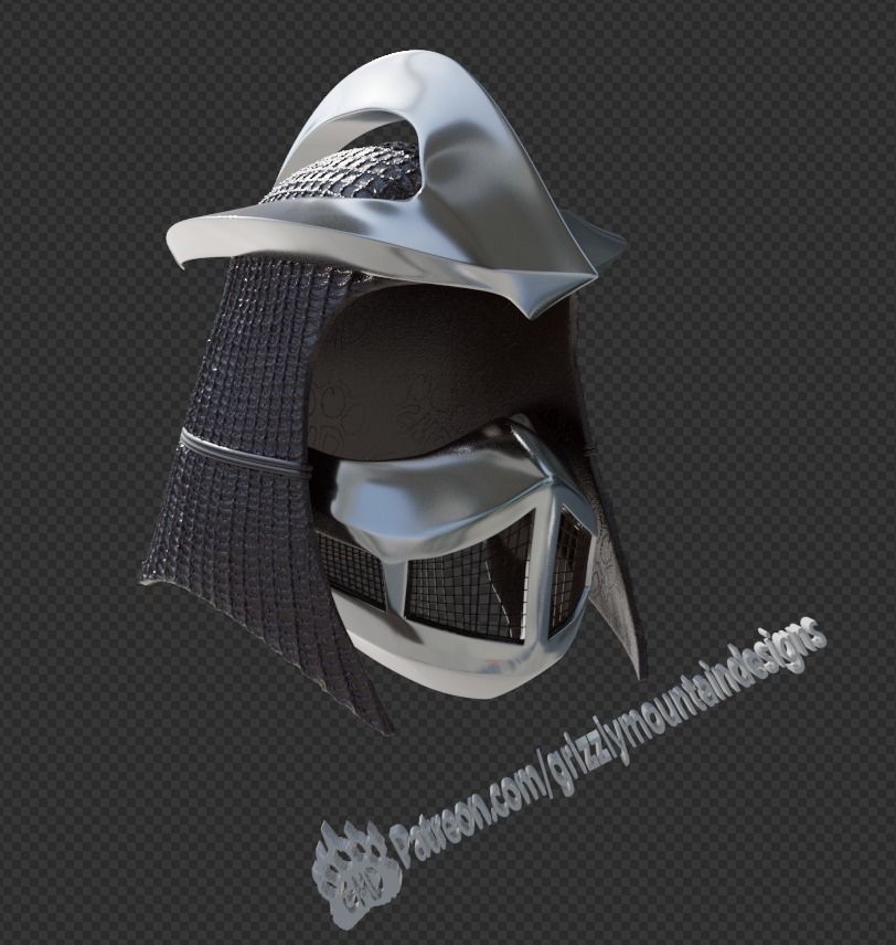 Accurate 1990 TMNT Shredder movie helmet Ninja Turtles 3D print model_8