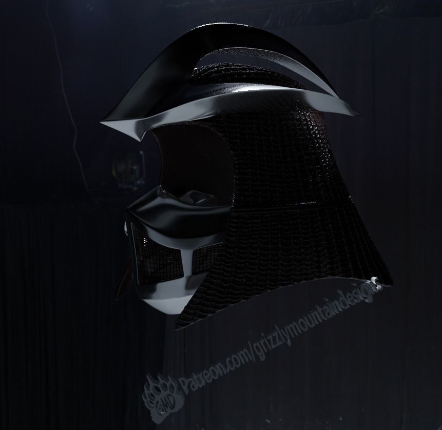 Accurate 1990 TMNT Shredder movie helmet Ninja Turtles 3D print model_12