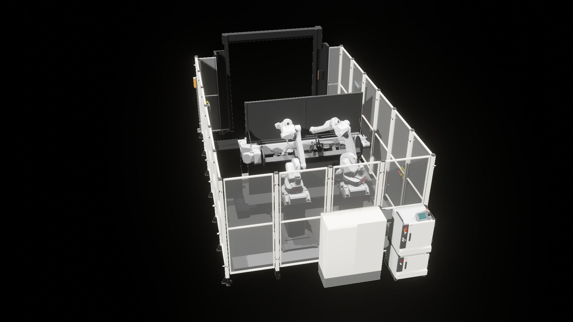 Industrial - FULL Procees 3D Simulation Sport Welding Robot ABB  3D model_26