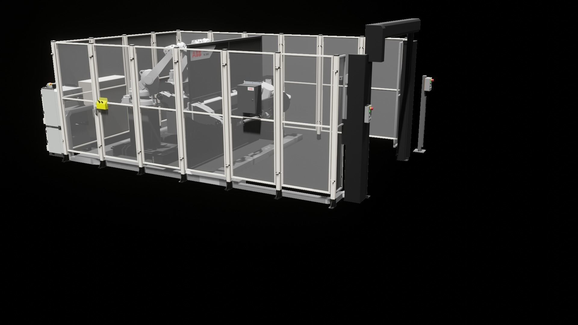 Industrial - FULL Procees 3D Simulation Sport Welding Robot ABB  3D model_8