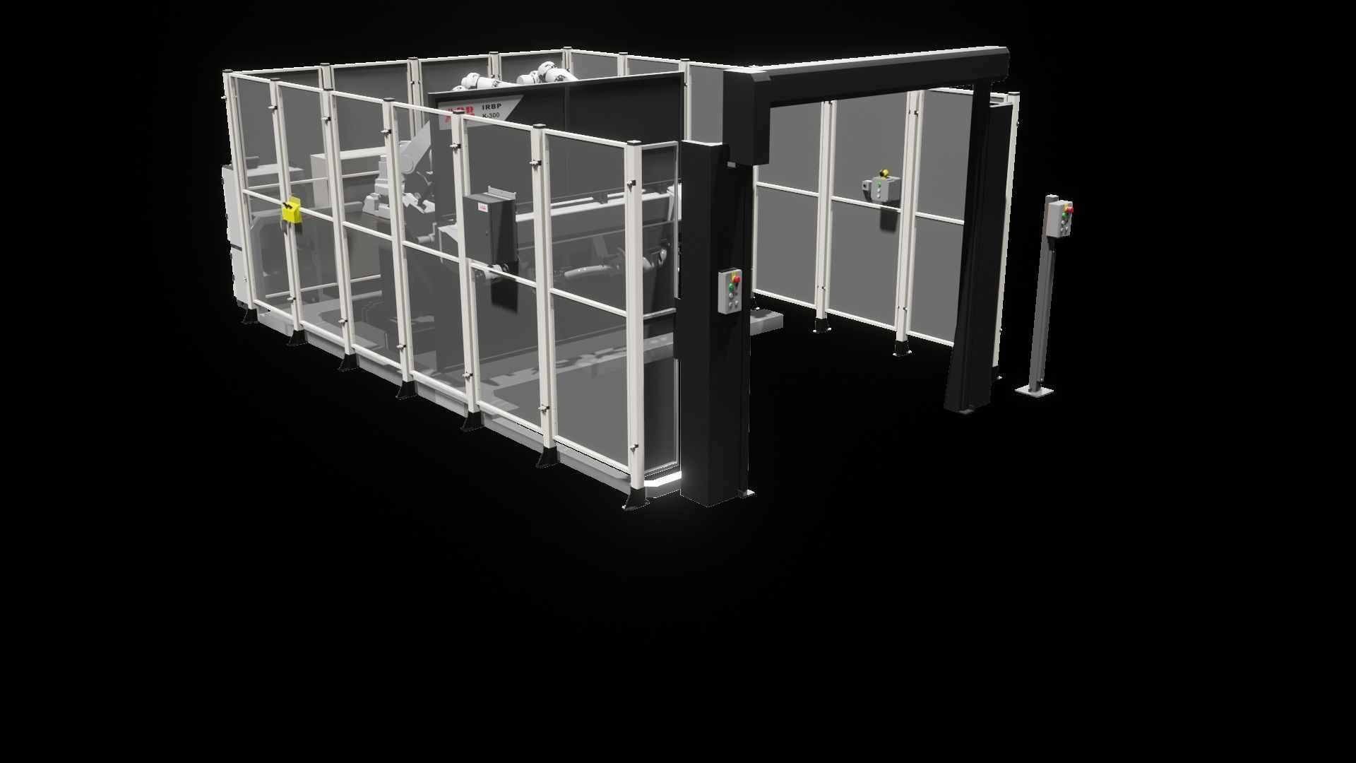 Industrial - FULL Procees 3D Simulation Sport Welding Robot ABB  3D model_9