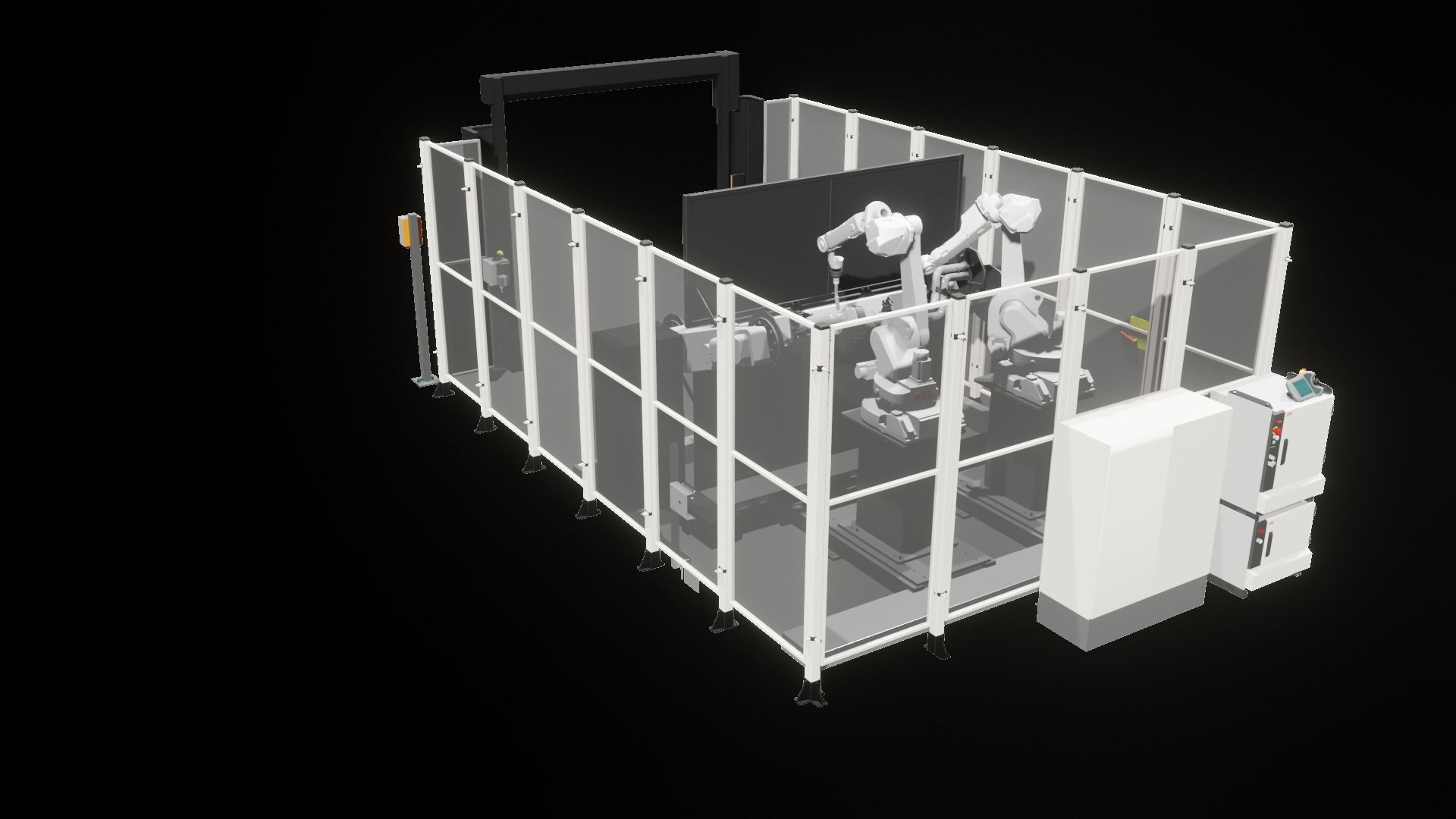 Industrial - FULL Procees 3D Simulation Sport Welding Robot ABB  3D model_23