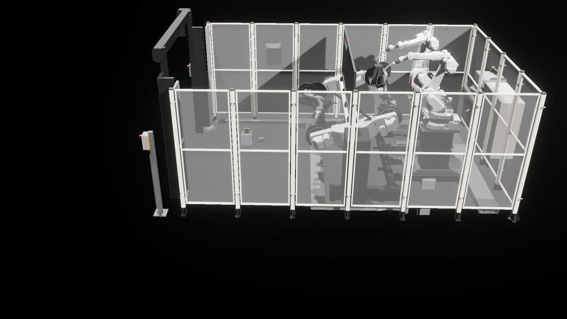 Industrial - FULL Procees 3D Simulation Sport Welding Robot ABB  3D model_20