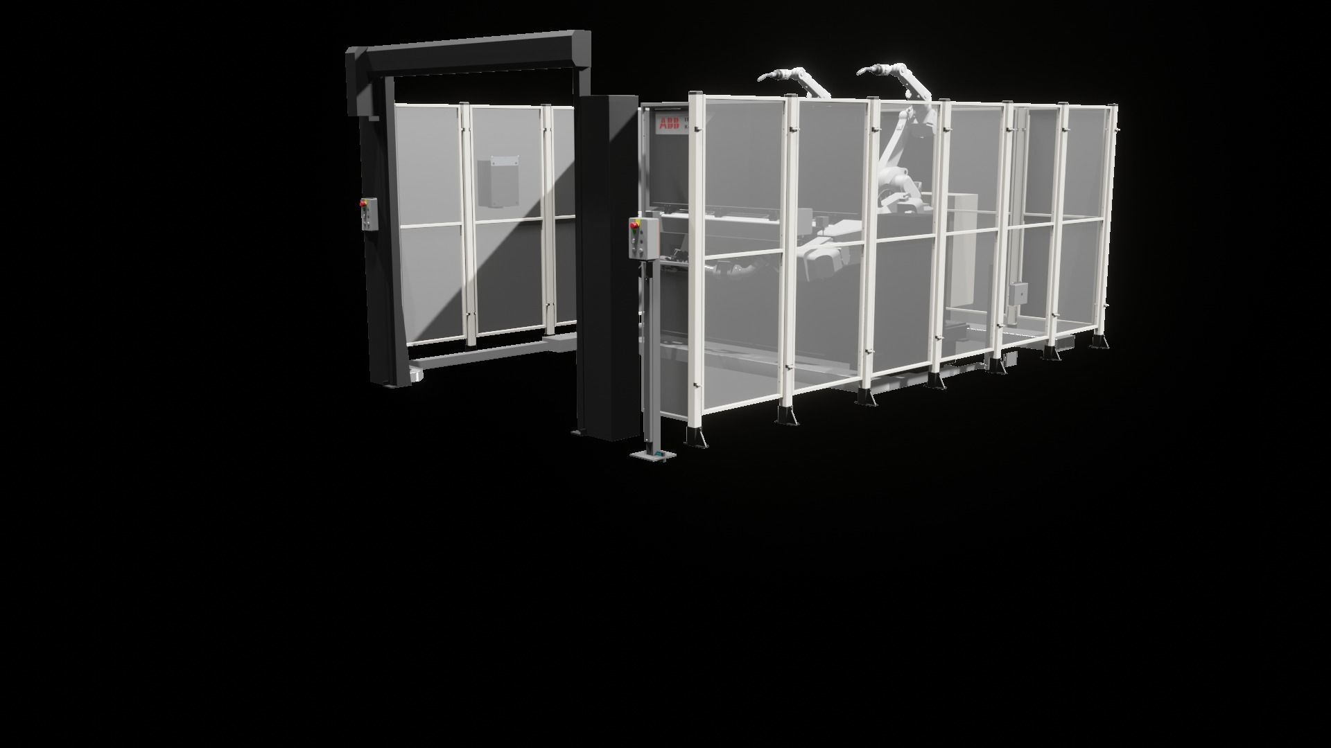 Industrial - FULL Procees 3D Simulation Sport Welding Robot ABB  3D model_15