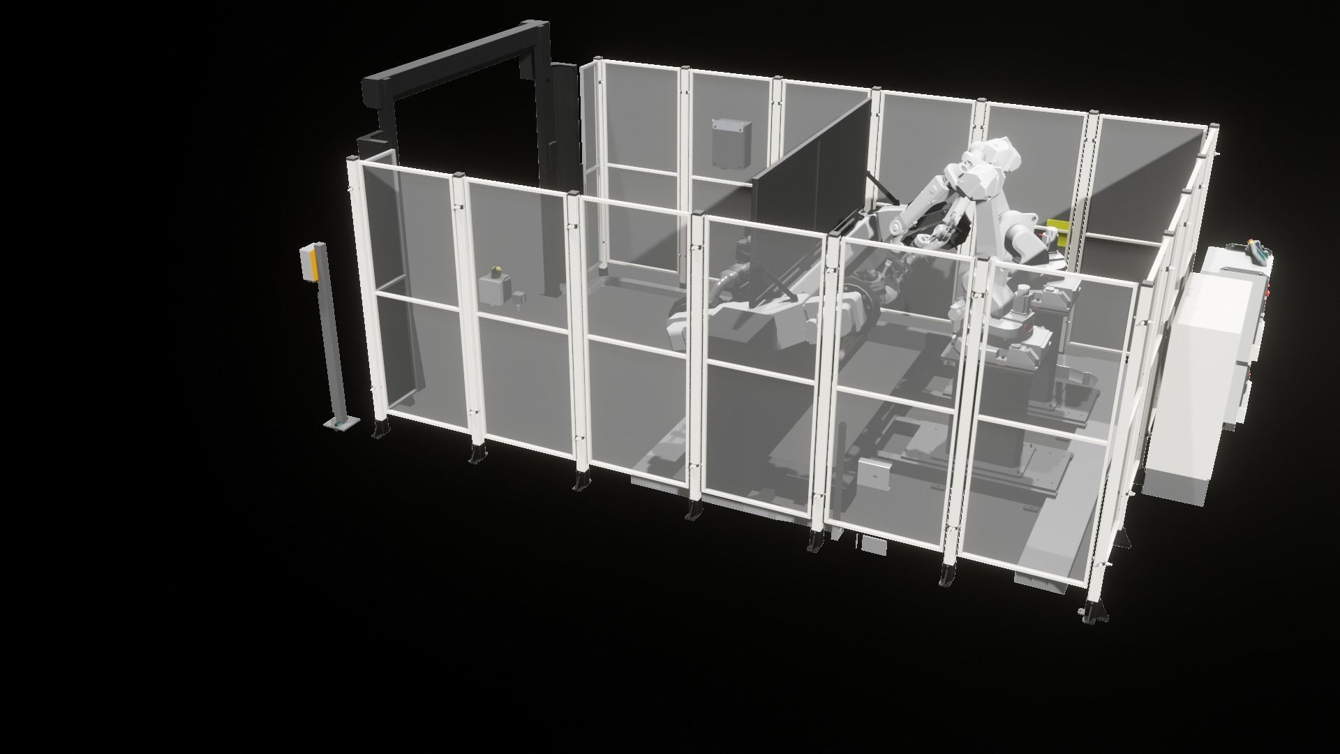 Industrial - FULL Procees 3D Simulation Sport Welding Robot ABB  3D model_21