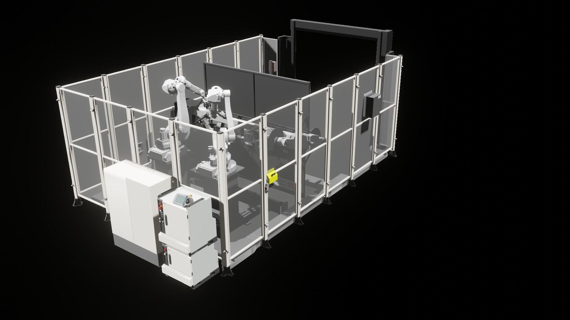 Industrial - FULL Procees 3D Simulation Sport Welding Robot ABB  3D model_4