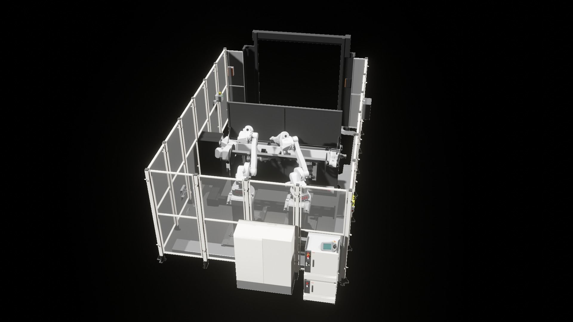 Industrial - FULL Procees 3D Simulation Sport Welding Robot ABB  3D model_29