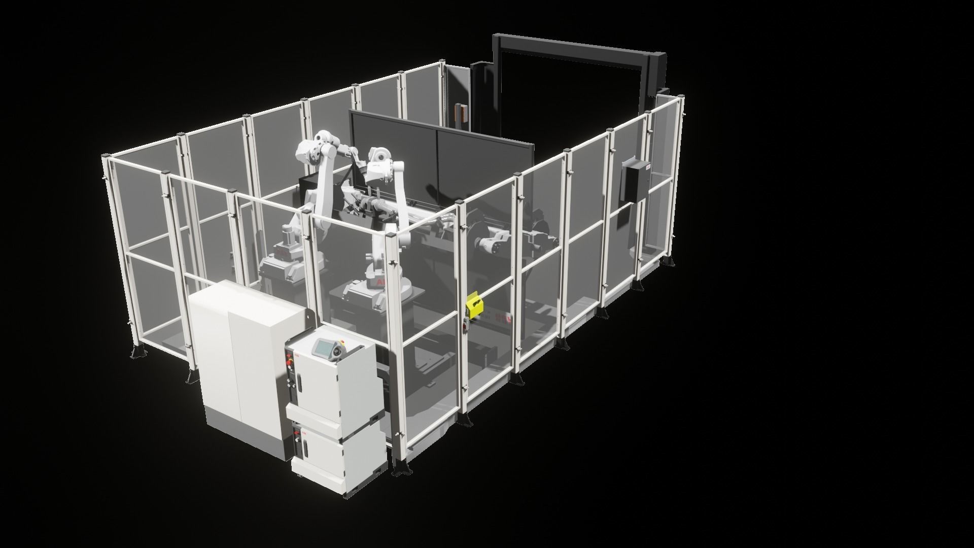 Industrial - FULL Procees 3D Simulation Sport Welding Robot ABB  3D model_31