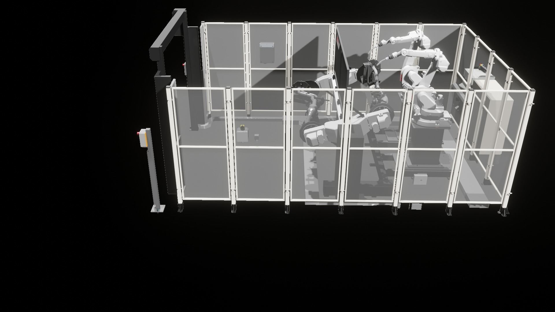 Industrial - FULL Procees 3D Simulation Sport Welding Robot ABB  3D model_19